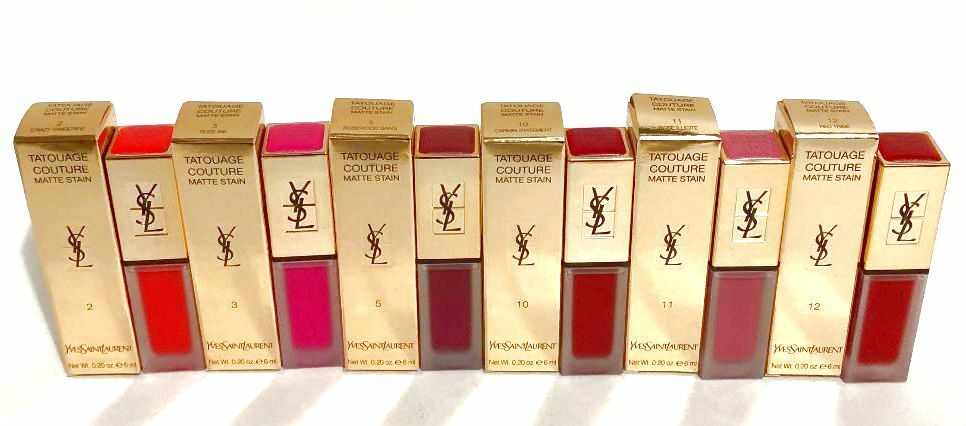 YSL Tatouage Couture Matte Stain Lip Color Lipstick #12 RED TRIBE