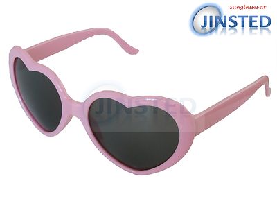 Pink Lolita Heart Shaped Sunglasses Girls Womens Teenager