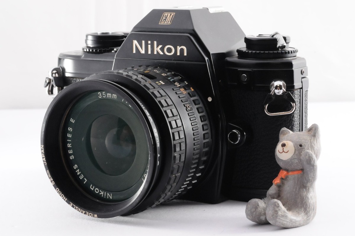 【完動品】Nikon EM / SERIES E 35mm f2.5 N MINT] Nikon EM 35mm SLR Film Camera + 35mm f 2.5 Nikon Series E