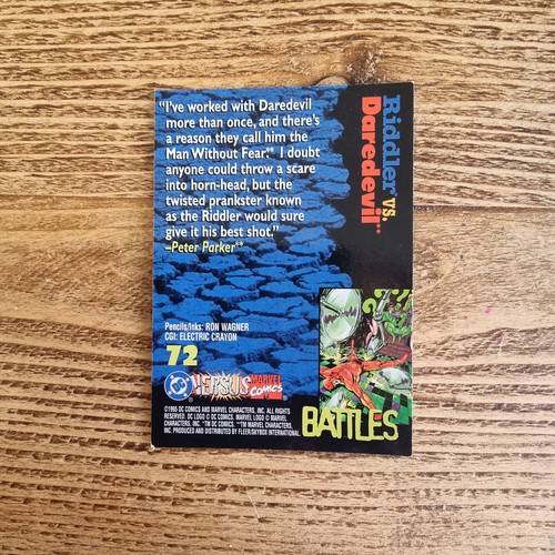 Fleer DC Versus Marvel Trading Card Singles (1995) Various - Picture 21 of 25
