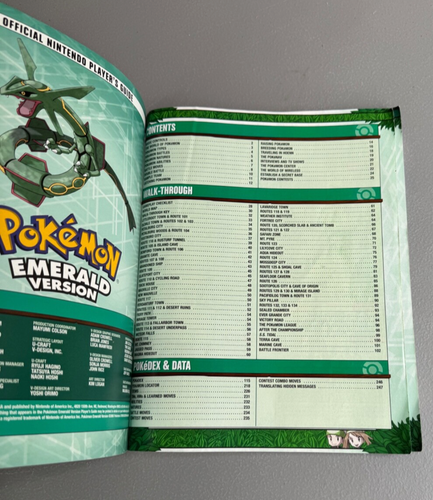 Pokemon Emerald Official Strategy Player's Guide Nintendo Power WITH POSTER - Picture 13 of 13