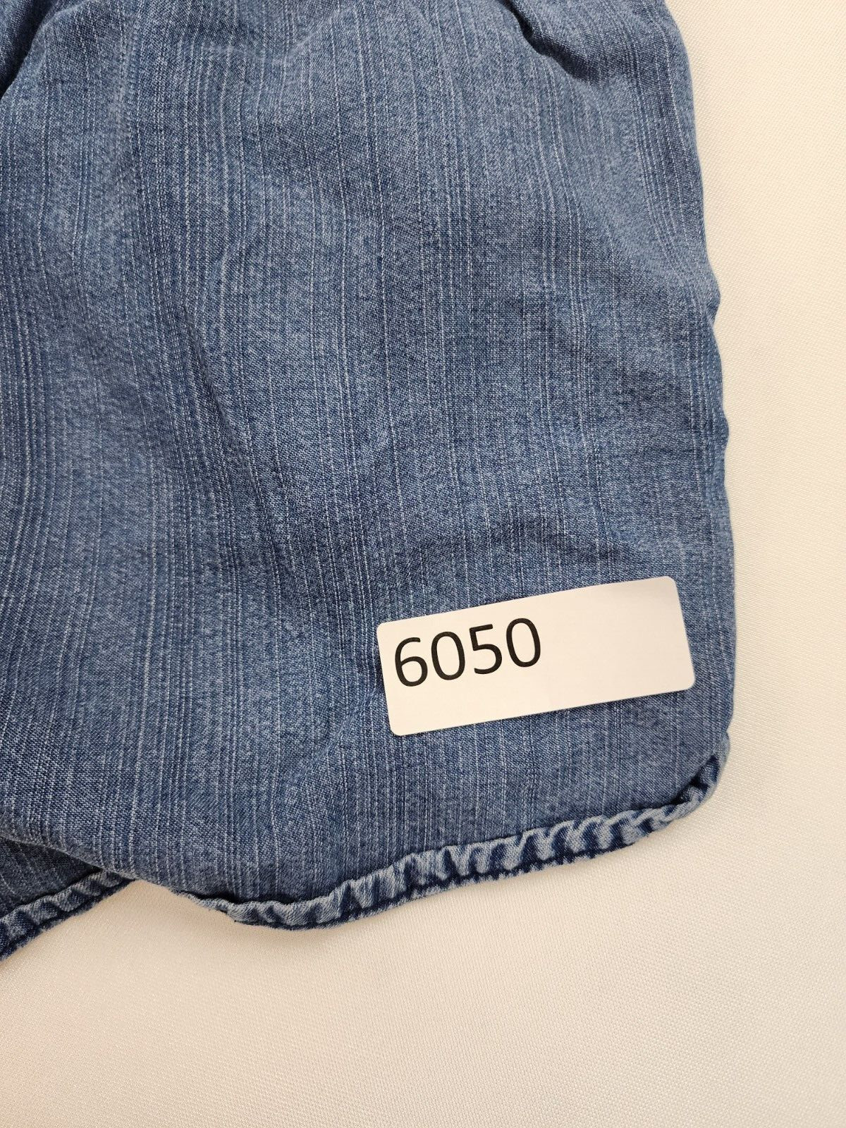 GAP 1969 chambray Blue Pullon Drawstring Shorts S… - image 12