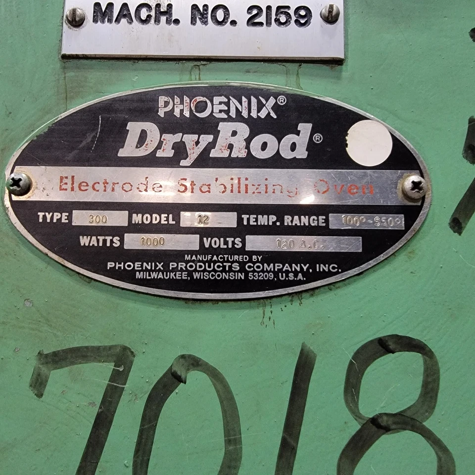 Phoenix DryRod 300 型长凳电极烤箱 120V 型号 12 带推车 — 第 3/4 张图片