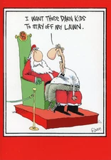 Stay Off My Lawn 12 Funny Boxed Christmas Cards by Nobleworks
