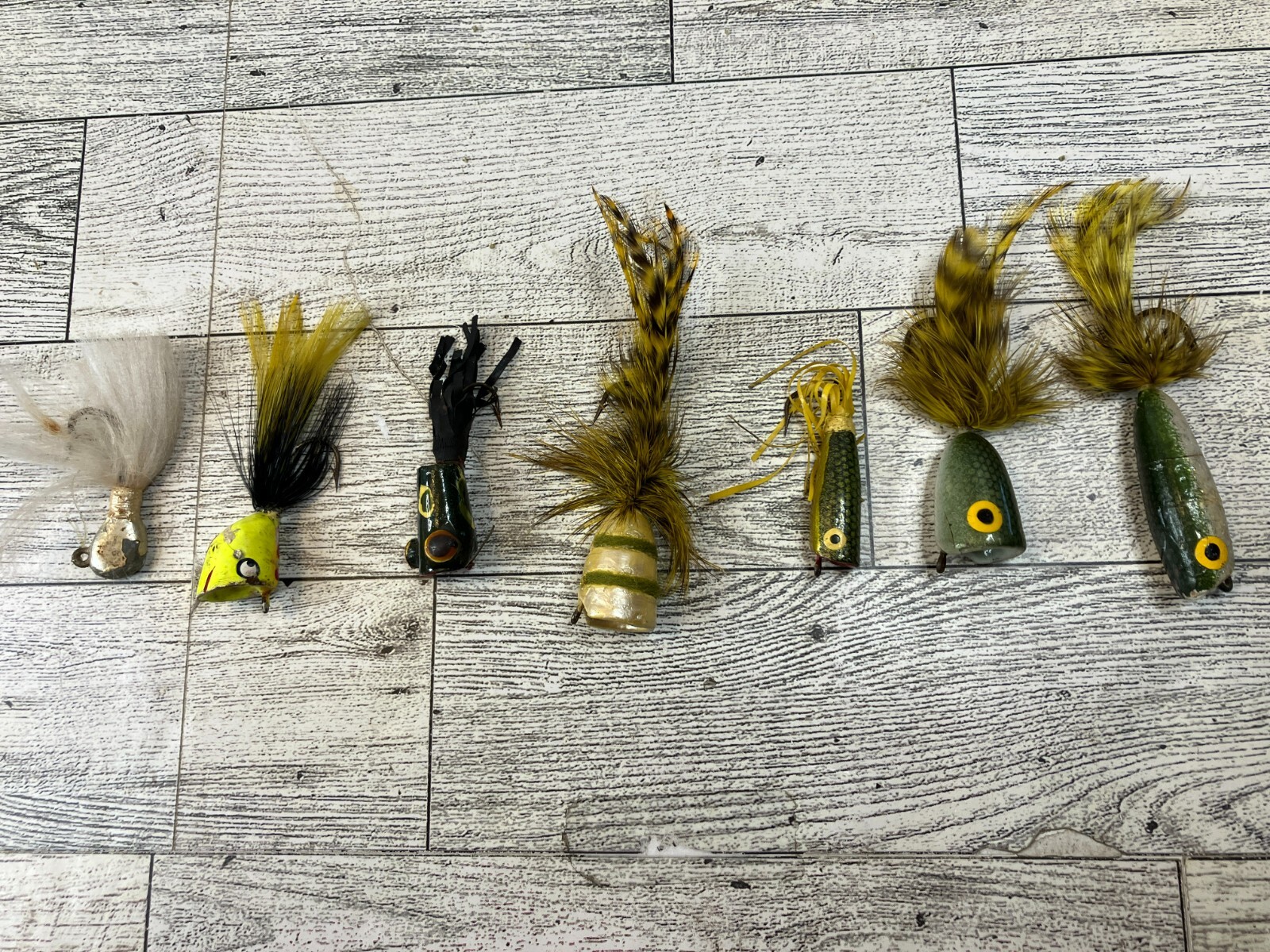 Vintage Fly Rod Poppers Frog and Assorted Fishing Lures Lot of 7 eBay