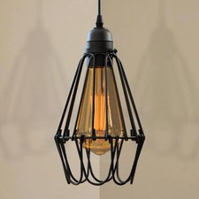 Vintage Lampshade Cage Wire Lampshade Metal Loft Style Ceiling Light