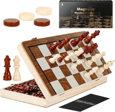 Schach Brettspiel, 15 Zoll Magnet Set für Erwachsene & Kinder, Dame... 