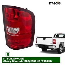For 2007-2013 Chevy Silverado 1500 2500 3500 Halogen Tail Light Passenger Side
