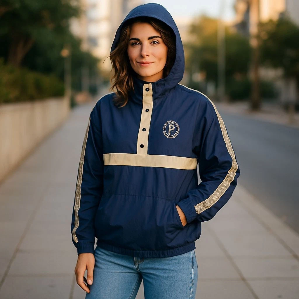 UNDERCOVER Giacca a vento Victoria's Secret ROSA giacca a vento sequenza Bling cappuccio cappotto