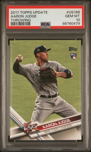 2017 Topps Update Aaron Judge #US166 Throwing Variation RC Rookie PSA 10