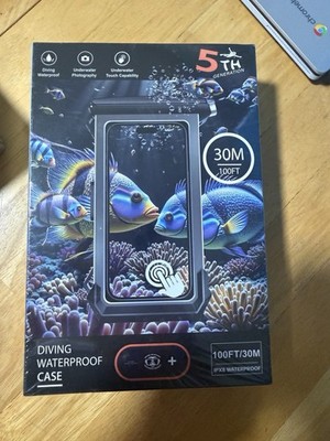 5th Generation Diving Waterproof Case 30M IPX8 Grey Black Rugged Universal