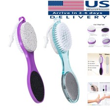 Lightweight 4 in 1 Foot Scrubber - Effective Callus Remover  Nail Brush, 2 Pack