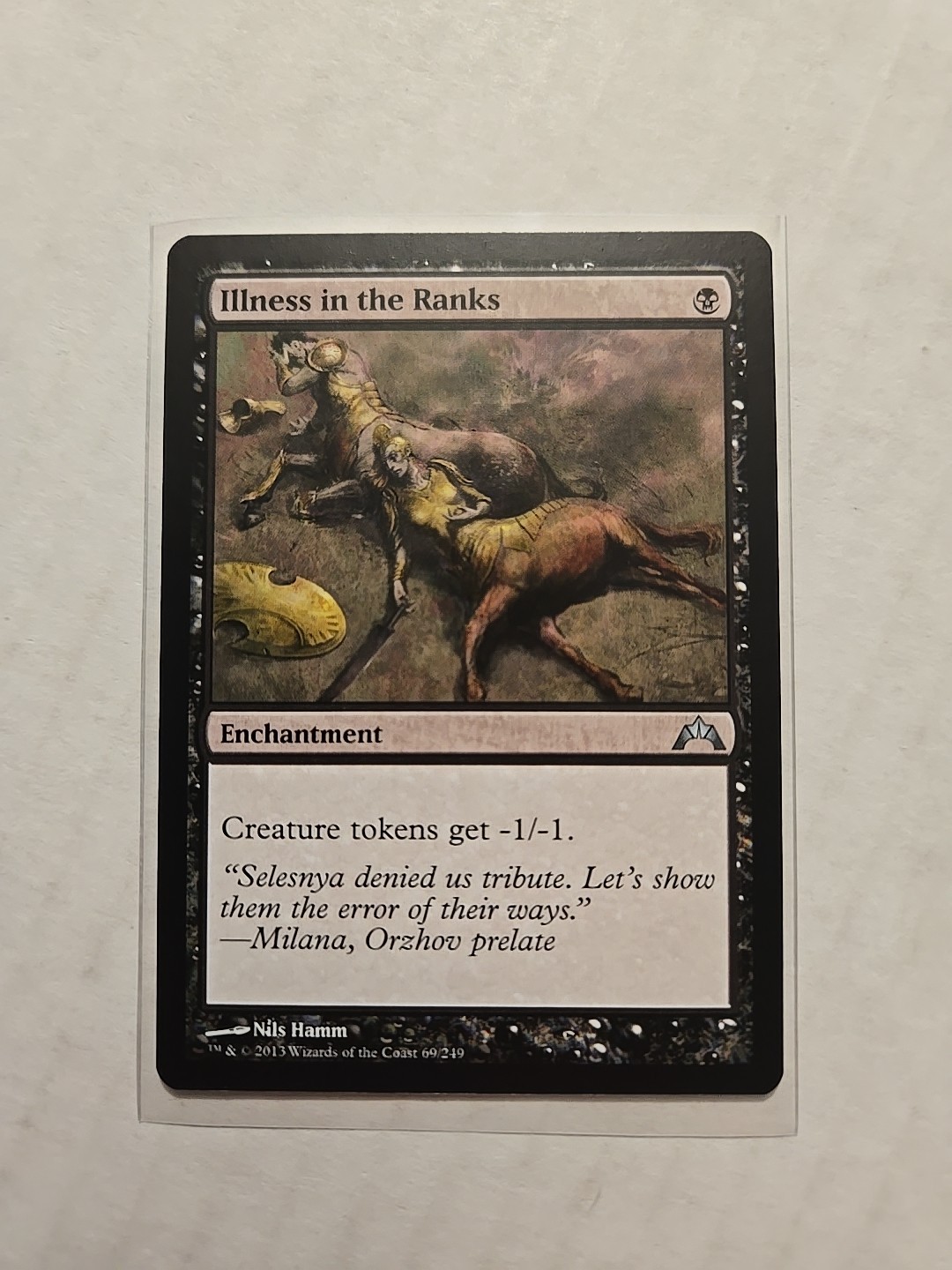 Illness in the Ranks - Gatecrash - LP - Uncommon - Enchantment - MTG