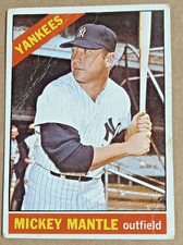 Mickey Mantle Vintage 1996 Topps  #50 Baseball Card, Yankees  Ungraded w/Creases