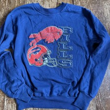 Vintage Buffalo Bills Sweatshirt 14/16 Garan Made In USA