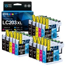 15 Pack Lc203 Lc203xl Ink Cartridges Compatible With Brother Printers