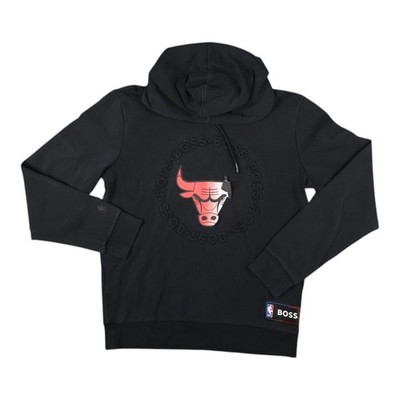 Hugo Boss Jumper Mesn SMALL Black NBA Chicago Bulls Hoodie Sweatshirt Pullover S