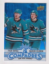 2025-26 Upper Deck COMPADRES #CM-11 TYLER TOFFOLI & MACKLIN CELEBRINI Sharks