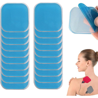 20 Gel Pads, Tens Pads, EMS Pads, Replacement Gel Pads Compatible with Beurer EM
