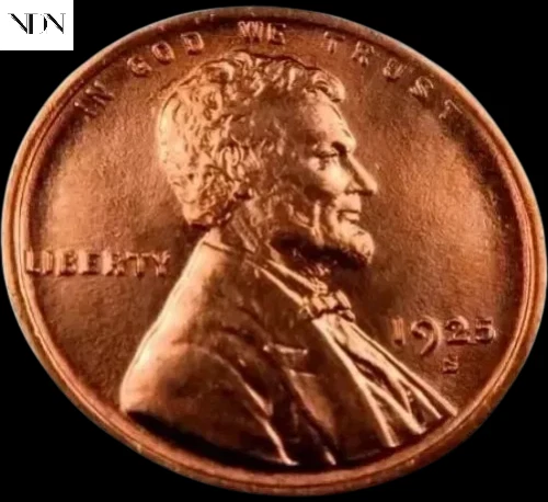 1925-S Lincoln Wheat Penny Cent - Gem BU Red