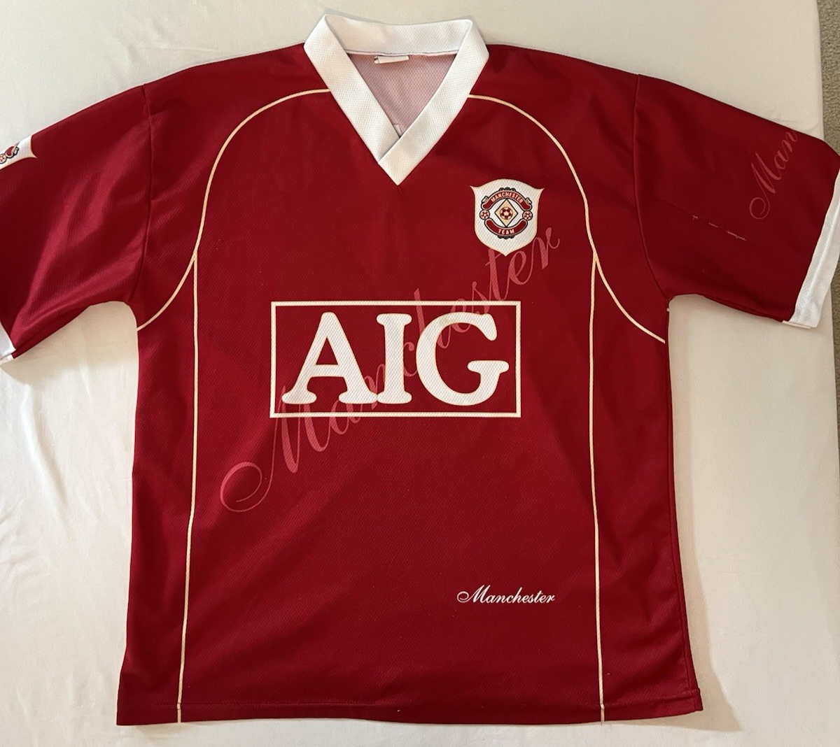 Manchester United AIG Cristiano Ronaldo #7 Adult Large V-Neck