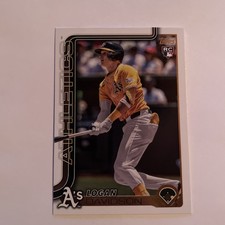 2025 Topps Update #US213 Logan Davidson Rookie Card RC Las Vegas As Athletics. rookie card picture