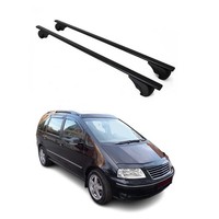 DachträGer GrundtäGer FüR Vw Sharan 7M 1995-2010 75Kg Metall Schwarz 2 Tlg