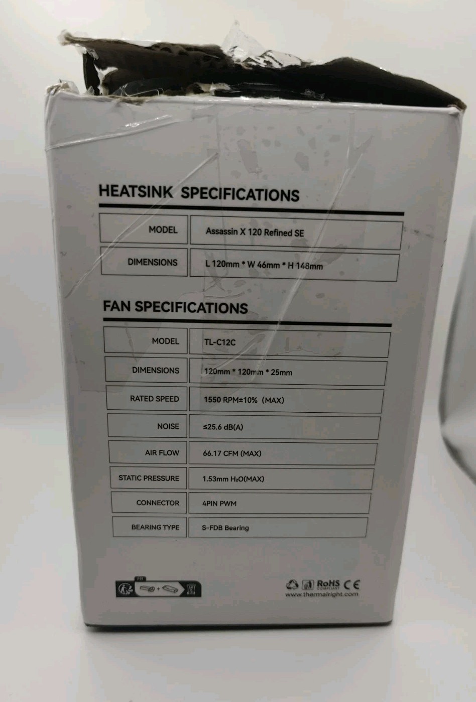 Thermalright Assassin X 120 Refined SE CPU Air Cooler – Open Box