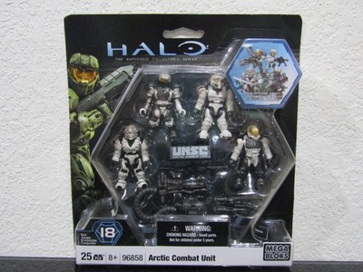 Mega Bloks Halo Mini Figures 96858 Arctic Combat Unit Set 18 New Sealed