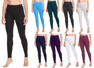 Ladeheid Damen Freizeithose Leggings Elastischer Bund Lang Viskose 34-46