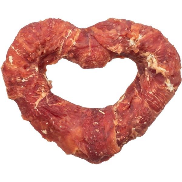 TRIXIE Denta Fun�Heart�con pechuga de pato, � 10 cm, 70 g 50 UNIDADES