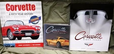 Corvette 50 years & 60 years History & Corvette America's Sports Cars. 3 Books