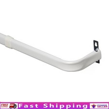 Adjustable Wrap Around Curtain Rod Set W/ Mounting Hardware Window Treatment