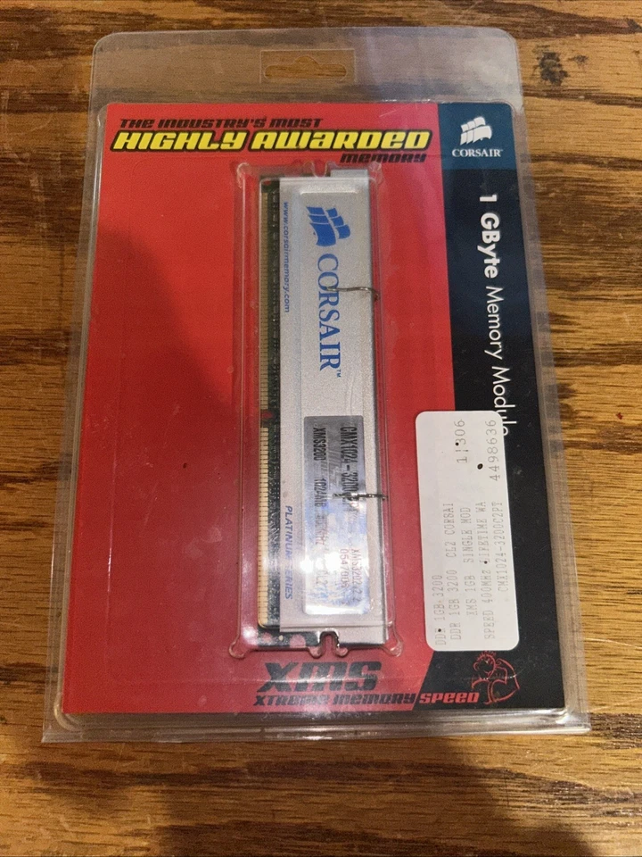1GB PC3200 DDR-400 CORSAIR XMS PLATINUM Memory Kit CMX1024-3200C2PT DDR1 - Image 3 of 4