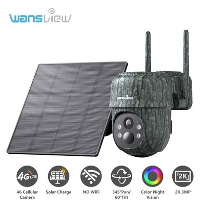 Wansview 4G LTE Cellular Solar Security Camera Outdoor Wireless hunting camera