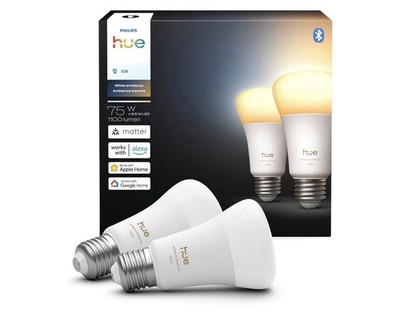 Philips Hue WhiteAmbience A19 E26 Smart LED Bulbs 2-Pack. A8