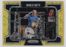 2025 Panini Prizm The Rolling Stones Yellow Scope /199 Charlie Watts #92 1cz3