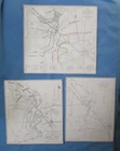 3 1983 Civil War Prints - Maps Of  The Stones River Battlefield Tennessee