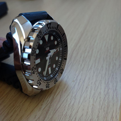 Seiko 5 Sports Automatic SRP601J1 Silver Rubber Band 44mm Watch