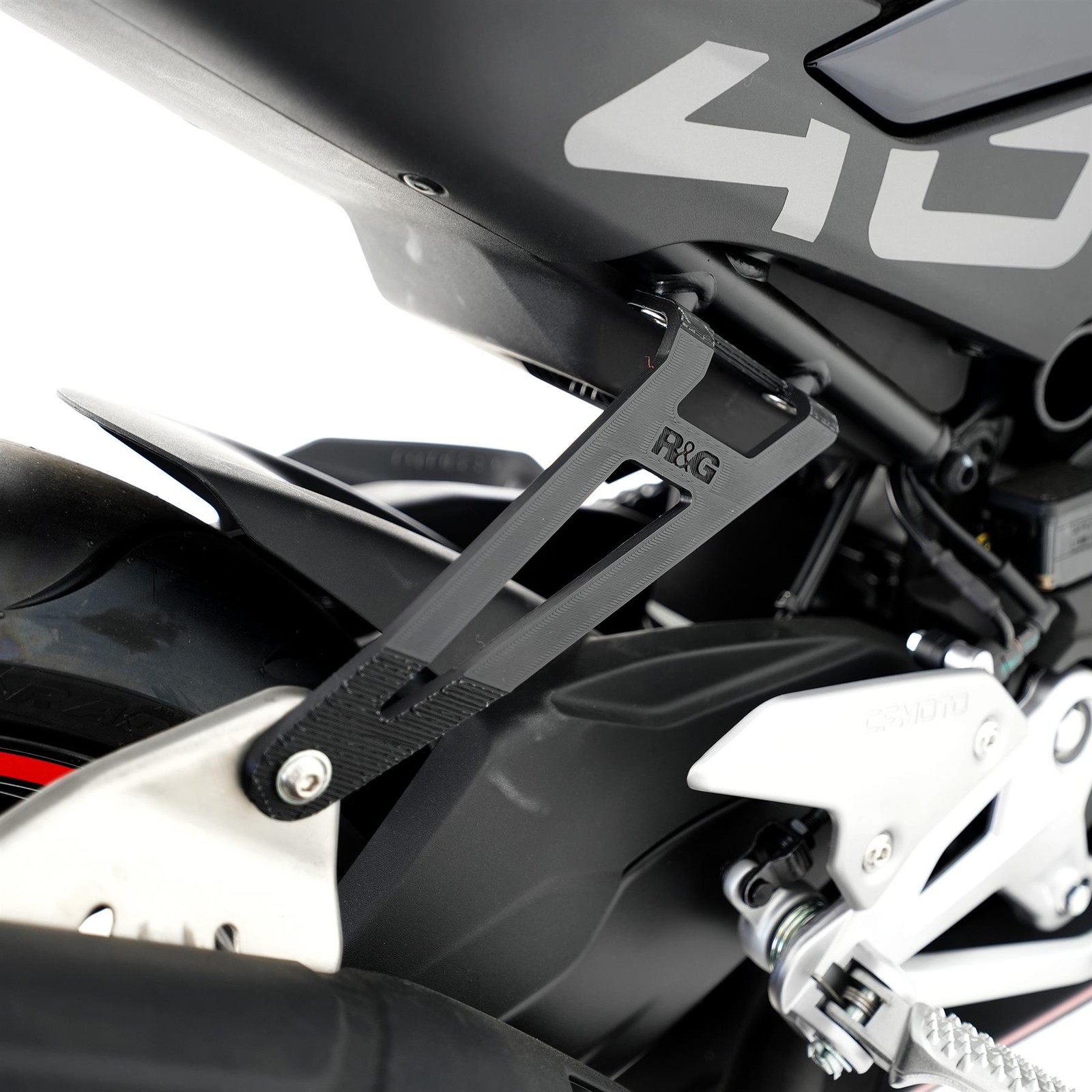 R&G Exhaust Hanger Black CFMoto 450SS 2023 - 2024