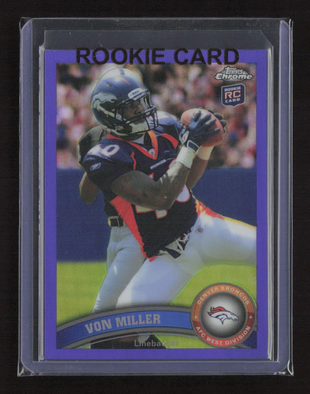 2011 Topps Chrome #212 Von Miller Purple Refractors #/499 RC ROOKIE