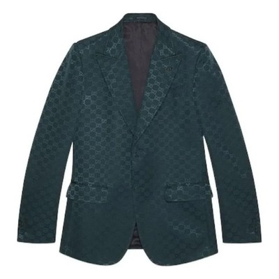 46IT - Gucci Green Cotton Faille Jacket Blazer - BNWT 770369