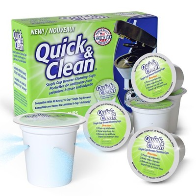 Quick & Clean [6-Pack] Keurig Cleaning Pods - K Cup 6 Count (Pack of 1)