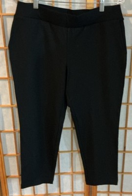 Pure Jill Affinity French Terry Slim Crop Pants J Jill Black Size S Petite