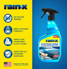Rain-x 620100w Waterless Car Wash And Rain Repellent 32 Fl-oz Spray Bottle