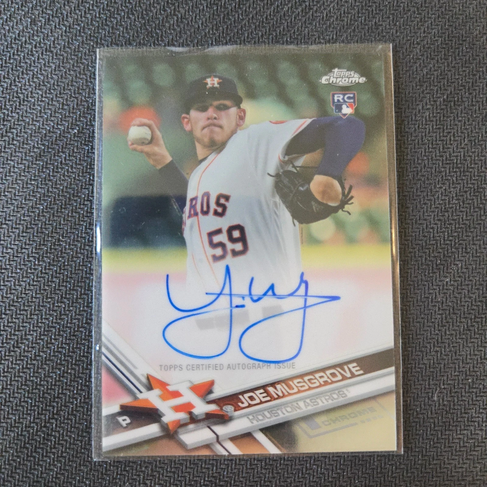 2017 Topps Chrome - Rookie Autographs Joe Musgrove #RA-JM (AU, RC)