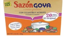 Goya Sazon Seasoning Coriander & Annatto, 20 Packets (Pack of 4)