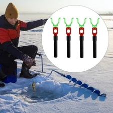 4 Pieces Ice Fishing Auger Drill Accessories Ice Screw Winter Fishing Nails