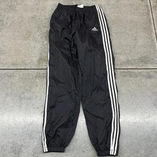 vintage adidas black and white small logo baggy fit track pants size large