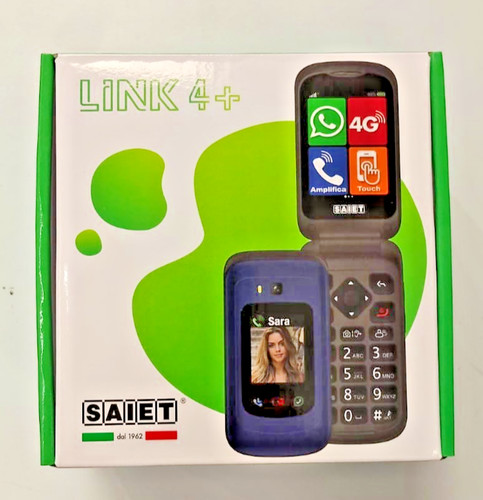Smartphone Senior SAIET LINK 4+ Cellulare Anziani Tasti Grandi WhatsApp Blu New prezzo ebay